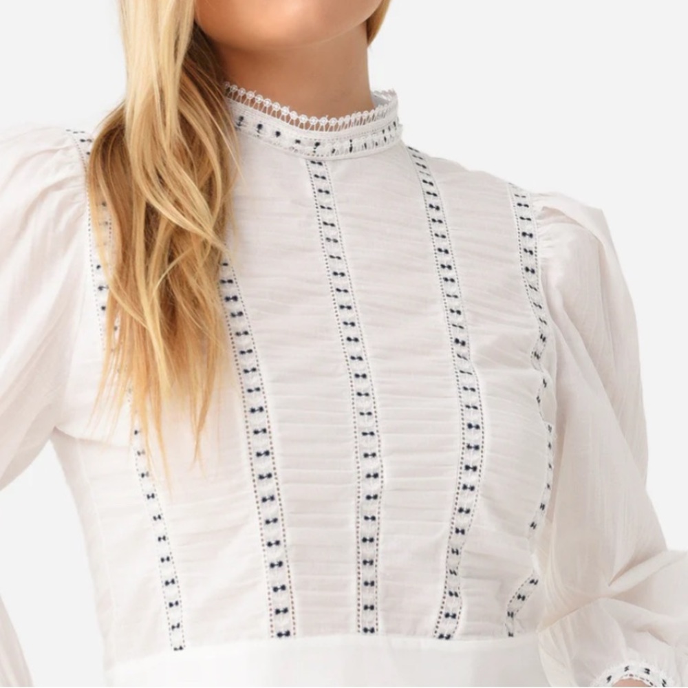 Hunter Bell embroidered top